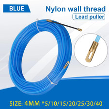 Fiberglass Cable Puller 4mm 5-40m Electric Wire Guide Fish Tape Nylon Duct Tool