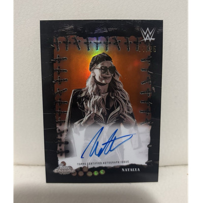 Topps 2025 Chrome WWE Famed Phantoms Autograph Natalya /25 #FPA-NAT