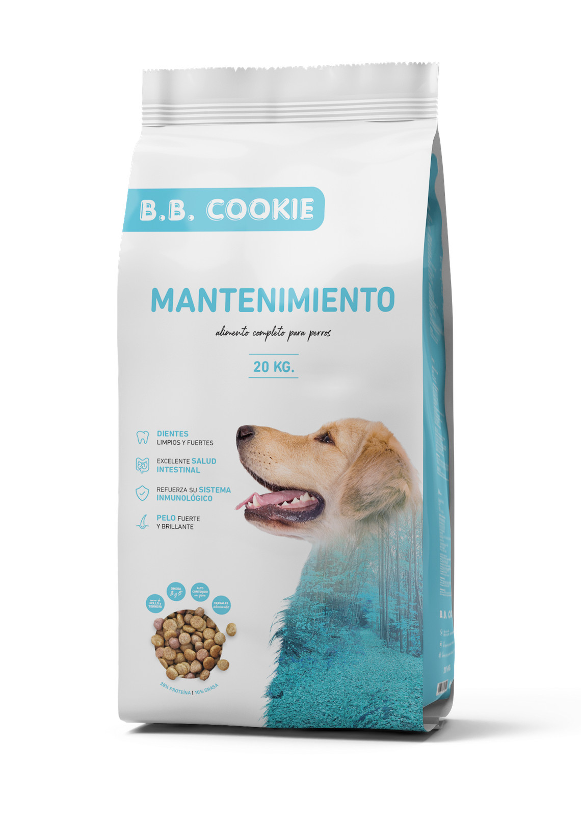 Croquettes Chien Vitamines B.B. Cookie Maintenance pour chien adulte en sac de 20kg