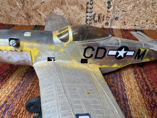 Testors P51 Mustang Gas Powered Model Tether Plane 1970 Fly’em - Picture 9 of 18