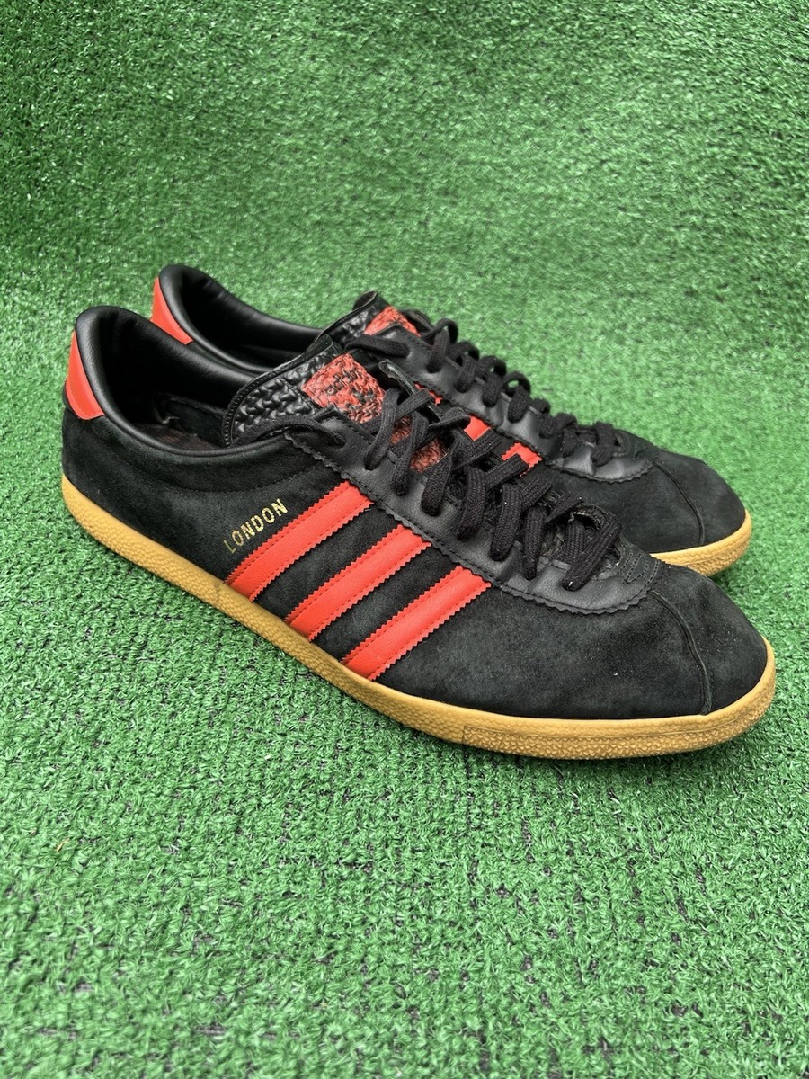  LONDON レッド ブラック スニーカー Adidas London G13995 Men's Size 14 Black Red Casual Shoes Sneakers