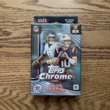 Topps Chrome NFL Football 2025 Hanger Box Factory Sealed - NEW IN HAND