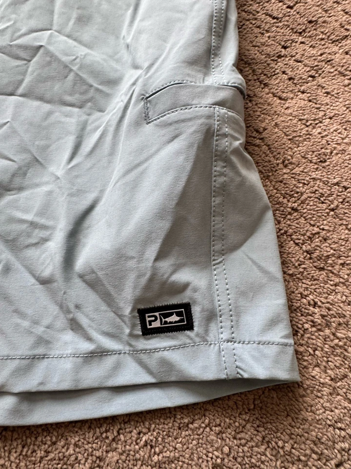 Pantalones Cortos Híbridos Pelagic Para Hombre 18” Mako Pizarra Talla 36 $69 Foto 2 de 4