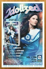 2019 Aspen Comics Idolized Print Ad/Poster Arthur Adams Superhero Promo Pop Art