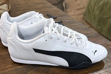 Puma Catch Men's 11.5 White Black Motorsport Sneaker Low Profile 402679-01 NWT