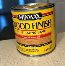MINWAX 218 Puritan Pine Oil Based Wood Stain 1/2 Pt Small Can 8 Oz. New