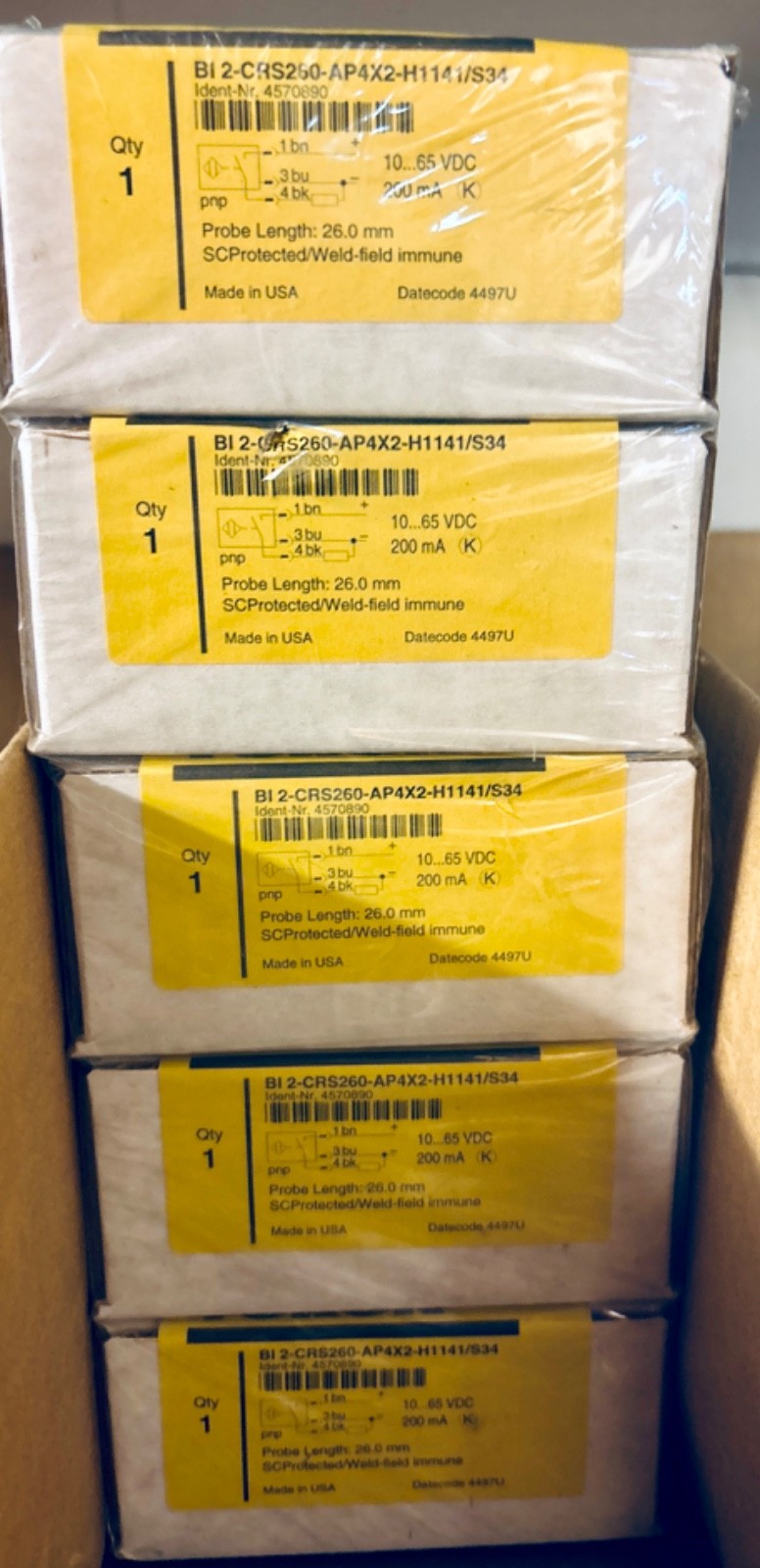 TURCK BI2-CRS260-AP4X2-H1141/S34 NEW IN ORIGINAL FACTORY SEALED BOX