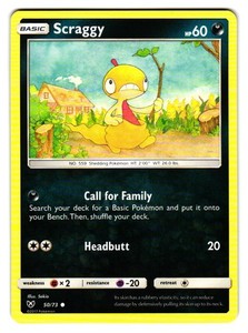 Scraggy 50/73 Shining Legends Common