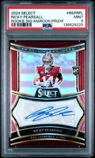 2024  SELECT ROOKIE SIGNATURES RICKY PEARSALL MAROON PRIZM 39/75