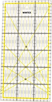 WINTEX Patchwork Lineal 15x30 cm transparent Quilt Nählineal Schneiderlineal