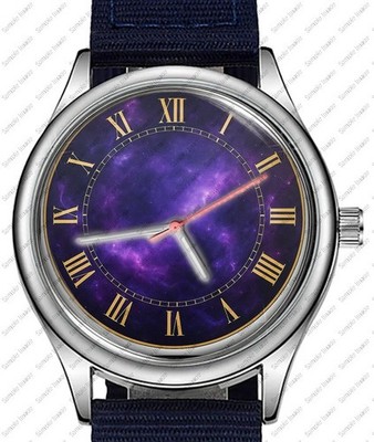 Violet Nebula Damen römisches Zifferblatt stilvolle 38 mm Armbanduhr