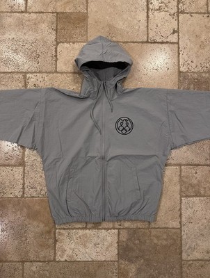 Yeezy WB-01 04 Logo Gray Windbreaker Nylon Zip Jacket | eBay