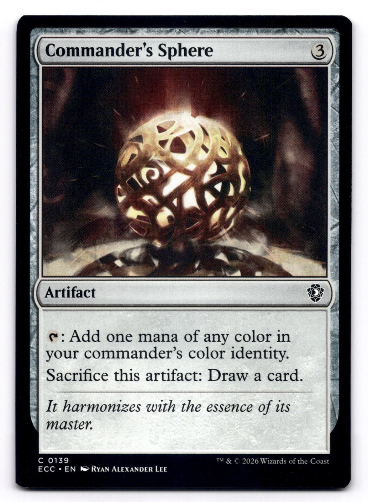 Commander's Sphere NM Commander: Lorwyn Eclipsed 139 MTG Regular Common