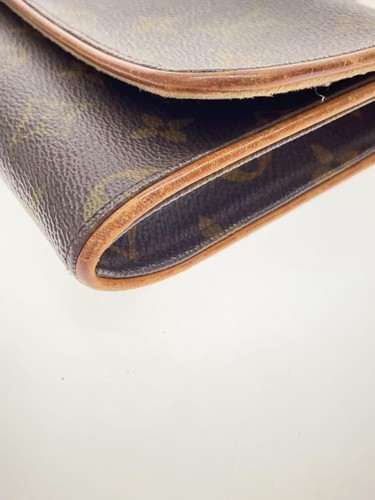 Bolso de Hombro LOUIS VUITTON Pochette Doble GM_Lona Monograma_BRW PVC Marrón Usado - Imagen 7 de 7