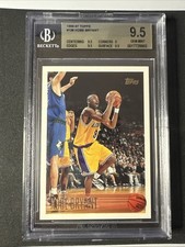 1996-97 Topps Kobe Bryant Rookie Card #138 BGS 9.5 Gem Mint. rookie card picture