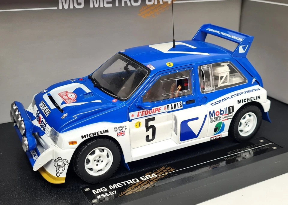 Sunstar 1/18 MG Metro 6R4 Rally Monte Carlo 1986 T. Pond R. Arthur Model Car - Photo 3/4