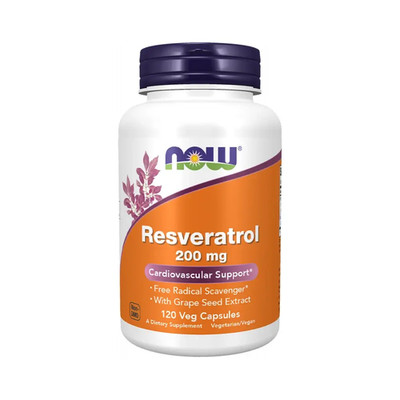 Now Foods Resveratrol 200mg (120 vcaps) (374,91 EUR/kg)