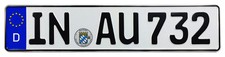 Audi Ingolstadt Front German License Plate Au By Z Plates With Unique Number New Audi Ingolstadt Front German License Plate Au By Z Plates With Unique Number New