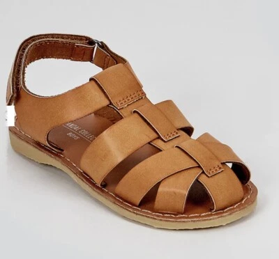 Boys Tan Caged Sandals by matalan size toddler infant UK 6 EU 23