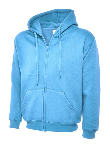 Uneek Classic Full Zip Hooded Sweatshirt Unisex Heavyweight Casual Hoodie UC504 - Imagen 11 de 13