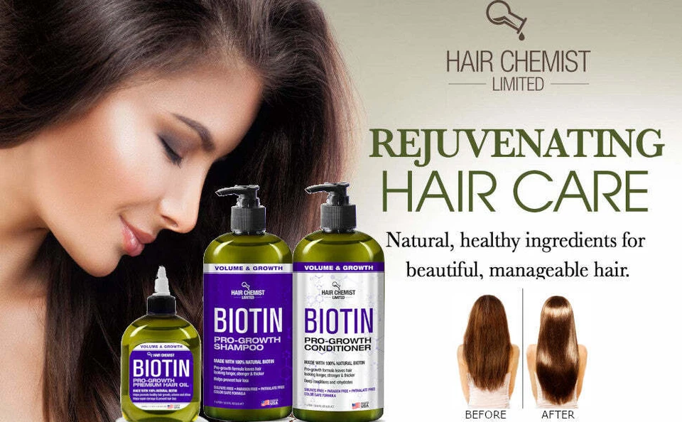 Hair Chemist Biotin Pro-Growth 优质头发油 7.1 盎司 — 第 2/4 张图片