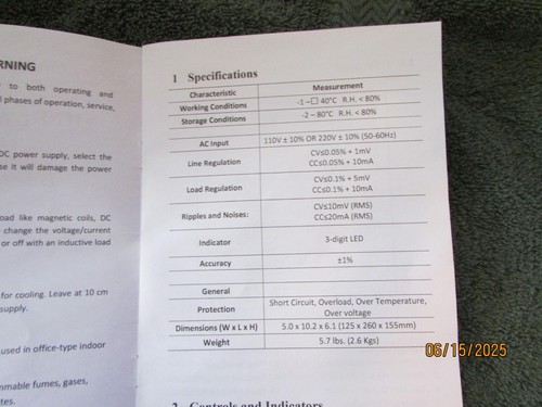 regulated dc power supply 0-30 volts 0-10 amps - Bild 5 von 7