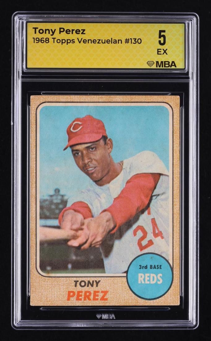 1968 Topps Venezuelan: #130 Tony Perez MBA 5 EX