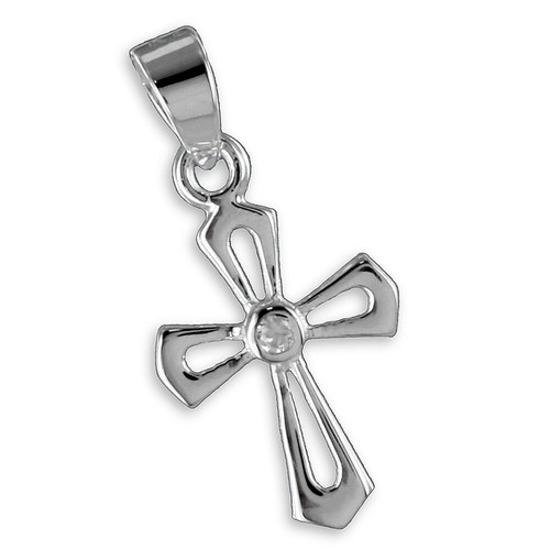 Kreuz Anhänger Kommunion Taufe Konfirmation - 925 Silber - auf Wunsch mit Kette - Bild 16 von 18