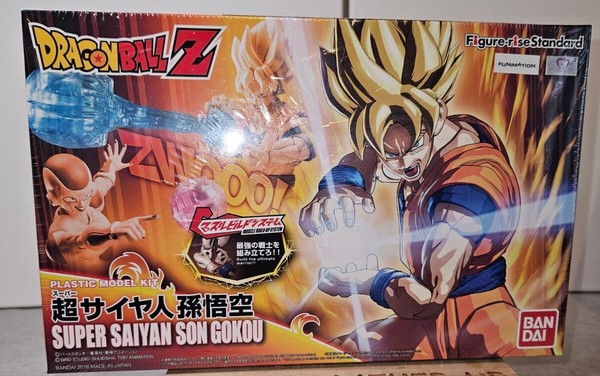 Figura Bandi 2016 japonesa DragonBall Z Super Saiyan Son Gokou modelo ascendente nueva en paquete 