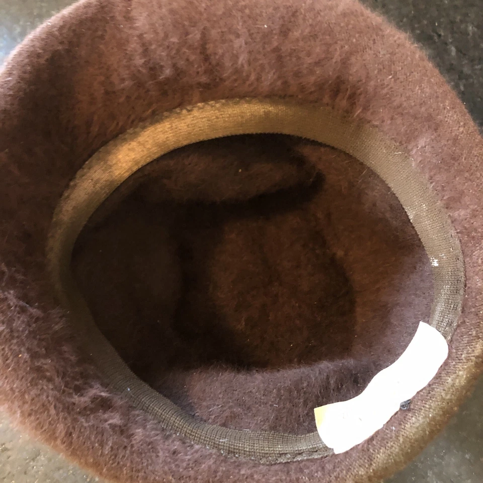 De colección Diseño Kangol Hecho en Inglaterra Hip Hop Marrón Difuso Cubo Sombrero Gorra Foto 4 de 4