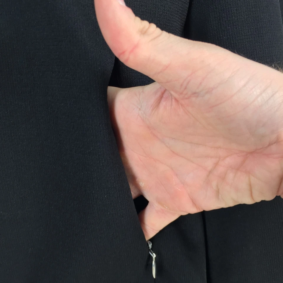 Roarguns Japón Mujer Bomber Chaqueta Talla 3 Aus 12 Negro Cremallera Manga Larga 081317 Foto 3 de 4