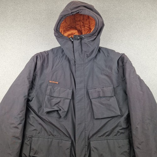 Paul Smith Jacket Mens Medium Black Utility Field Padded Insulated Hooded Coat - Picture 4 of 11