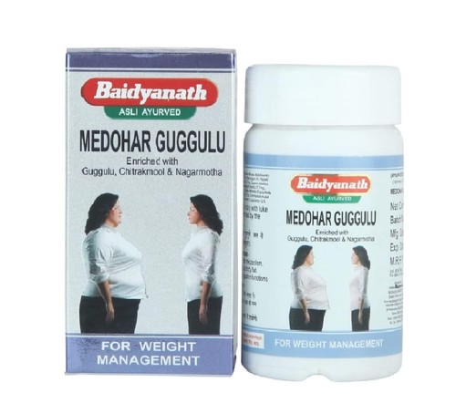 Baidyanath Asli Ayurved Medohar Guggulu Guggul 120 Tab Free Shipping - Foto 7 di 7