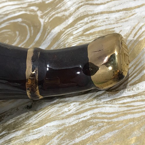Napco Ware Redware Marrone Gocciolatoio Smalto Pipa Posacenere Sigarette Fioriere Barware - Foto 9 di 16