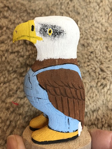 Auténtico águila de madera tallada a mano nativa americana Navaho por Begaye - Imagen 7 de 7