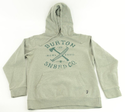 Burton Snowboard Co. Gray Hooded Sweatshirt - Medium