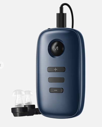 A-90 Pocket Hearing Amplifier – 16-Ch Rechargeable, Seniors, Tested