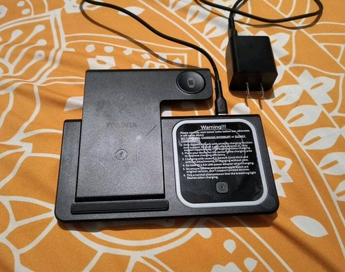 Wireless Charger 3 in 1 Wireless Charging Station Fast Wireless Charger Stand - Picture 1 of 4