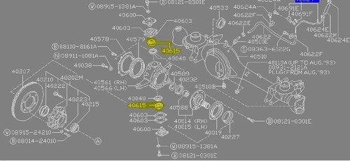 Genuine Nissan Knuckle Bearing Upper & Lower "Y60 - GQ, Y61 - GU" Patrol, Safari - Picture 3 of 3