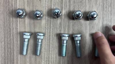 Wheel Lug Stud Hub 12x1.25+Lug Nut Chrome for 2013-2019 Subaru