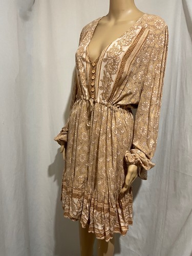 SHAREEN COLLECTIONS SIZE 20 LONG SLEEVE JACOBEAN FLORAL BOHO DRESS - Picture 3 of 8