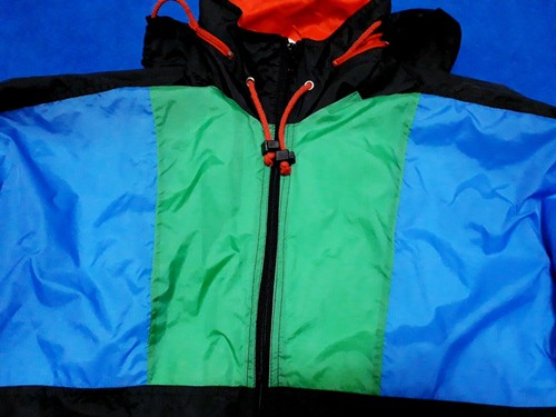 MARCEL CLAIR VINTAGE COLOURFUL WINDBREAKER SHELL JACKET SIZE M - 第 4/12 張圖片