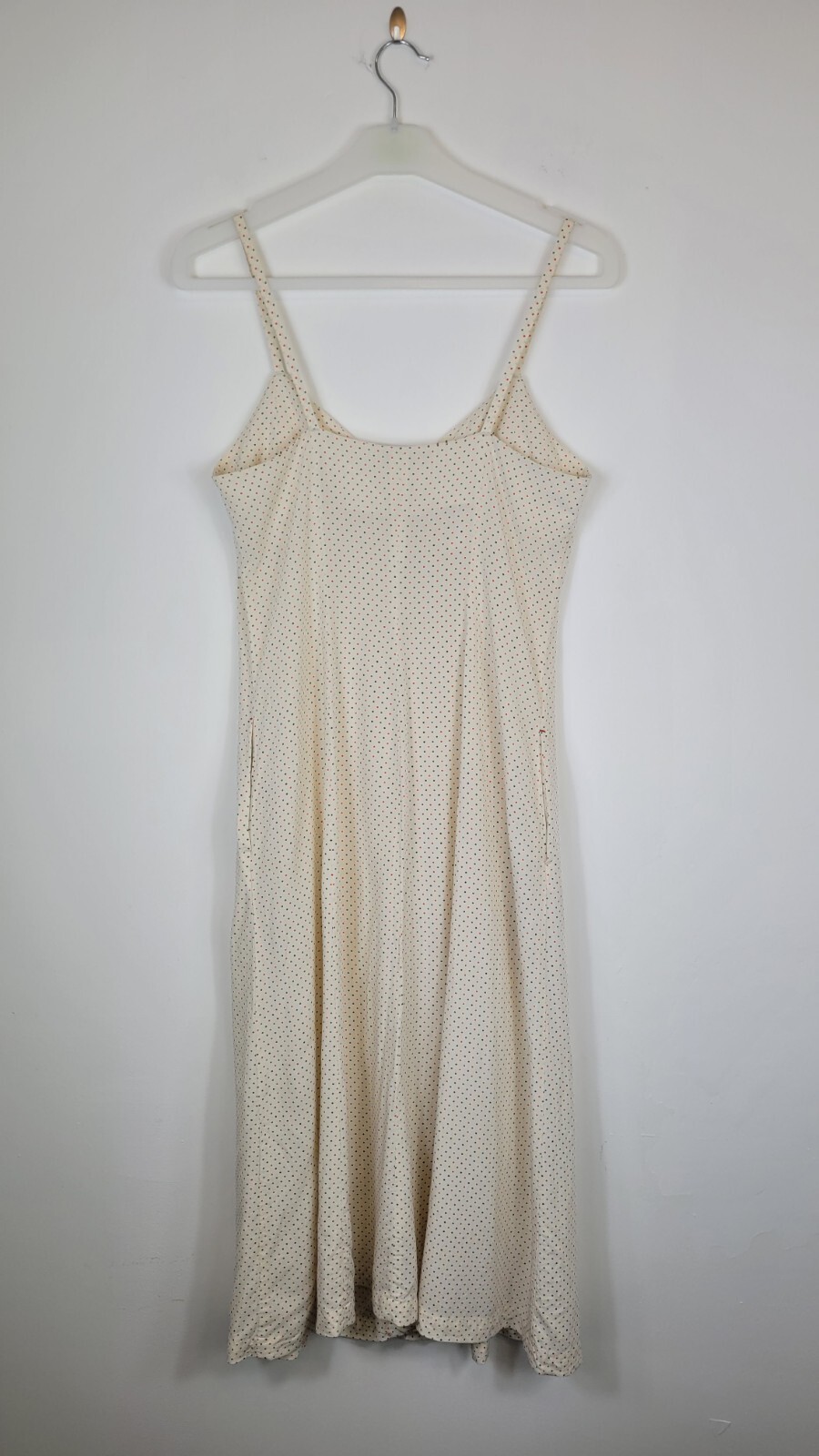 INES DE LA FRESSANGE V UNIQLO Midi Dress Strappy White Polka-dot  Size Small thumbnail 17