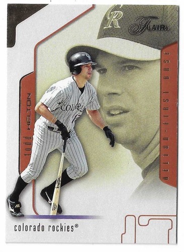 2002 Flair Baseball Todd Helton Karte #14 Colorado Rockies HOF