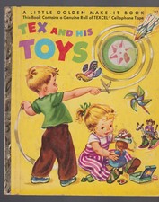 Tex and His Toys Little Golden Make-It Book 2nd Print