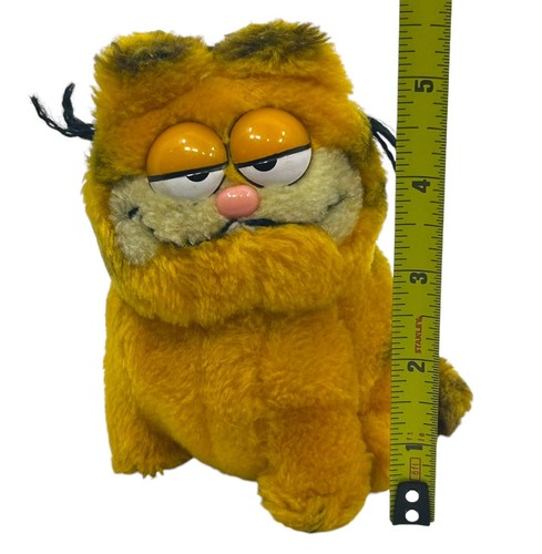 Garfield 5” Plush Sitting Stuffed Animal Orange Fat Car Vintage Dakin 1981 - Picture 6 of 6