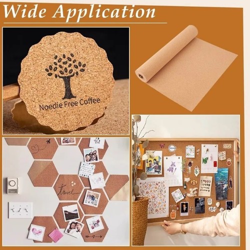 Cork Roll Bulletin Board Durable East to Install for Writing Message Scheduled - Picture 19 of 31