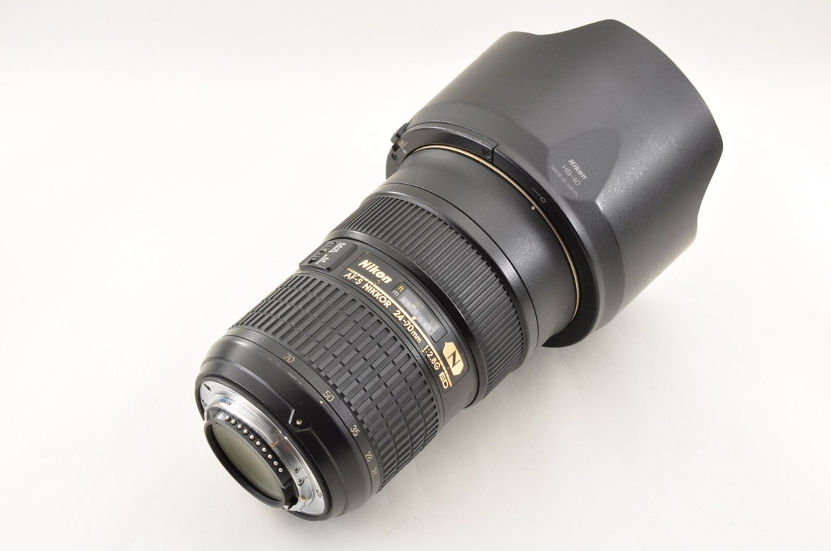 Nikon AF-S 24-70mm f/2.8 G NIKKOR ED Zoom AF Lens w/Hood Exc+5