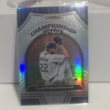 2022 Panini Prizm Championship Stage#CS-6 Clayton Kershaw -Dodgers Silver Prizm