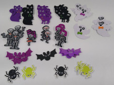 Creatology Halloween Foam Stickers 38pc Skeleton Spider Ghost Bats Cat Scrapbook